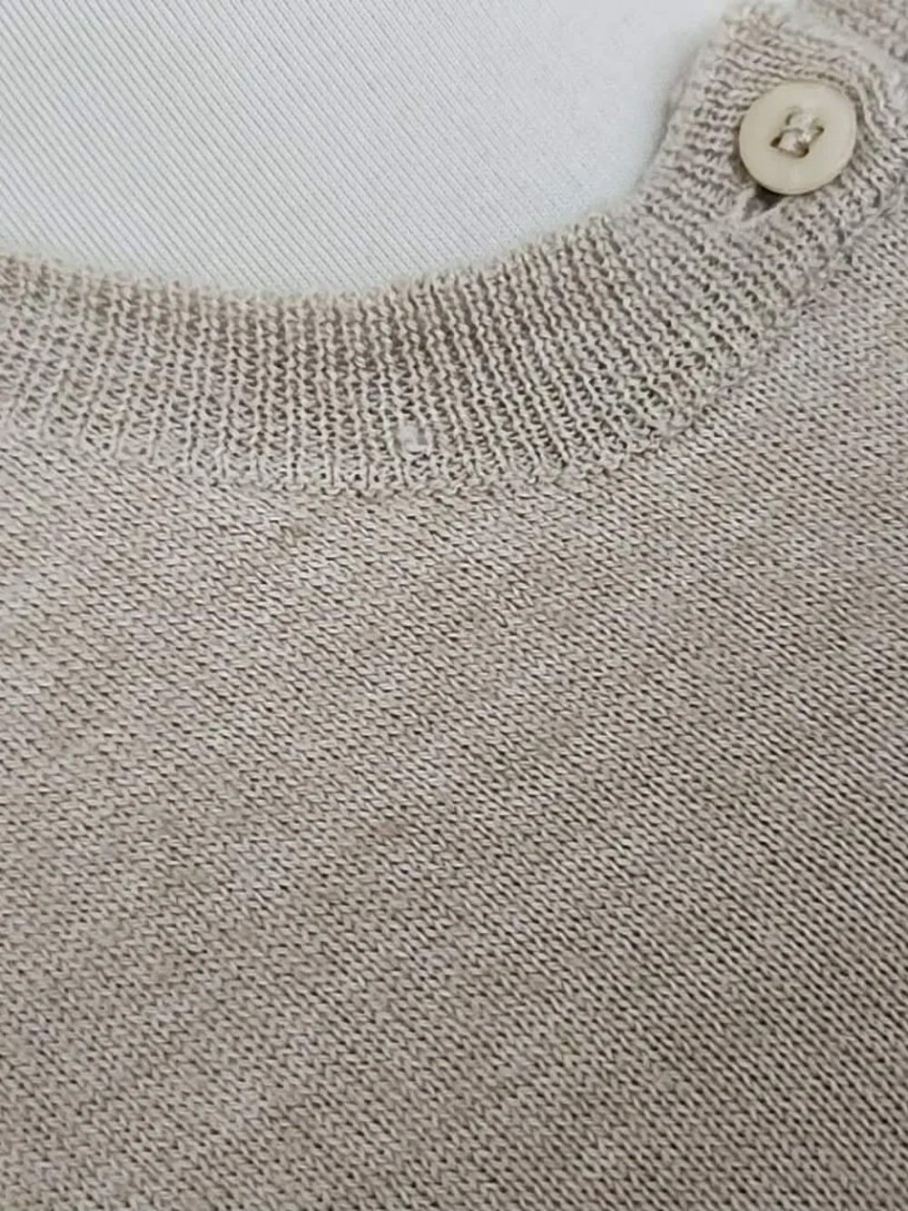 New  York & Company heathered oatmeal (beige) 3/4 sleeve sweater sz XS - Picture 2 of 2